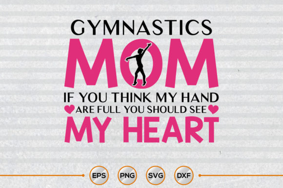 Gymnastics Mom SVG Craft Design for Creative Projects