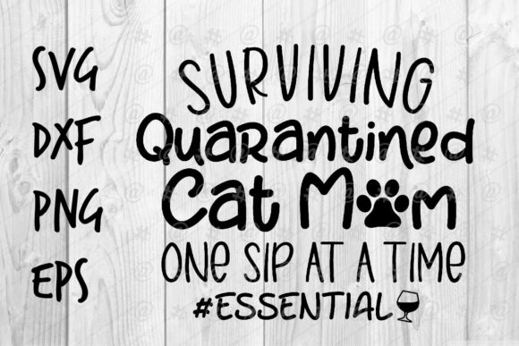 Quarantined Cat Mom SVG Review for Embroidery Projects